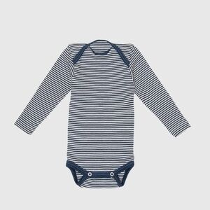 Wool and silk long sleeve onesie MINI LILA